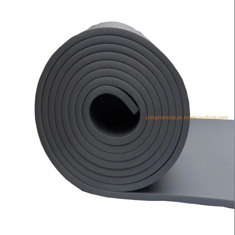 EPDM Rubber Plastic Panels Fireproof Flame / Fire Retardant Foam Heat Sponge Thermal Insulation Sheet with Compound Aluminum Foil Veneer Clad Coated Sticker